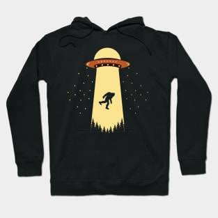 Bigfoot Ufo Abduction Hoodie